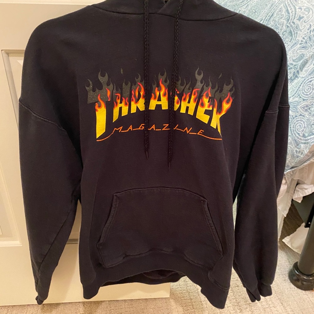 Thrasher Hoodie Black Size M
